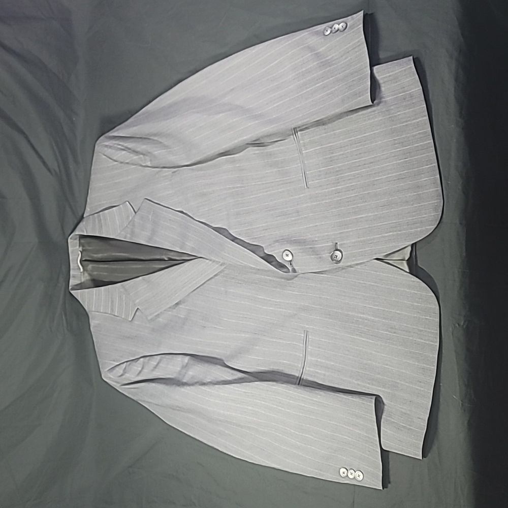 Henry Grethel Men's Virgin Wool 2 Button Suit, Coat 40 Reg Coat, Pants 42 x 30